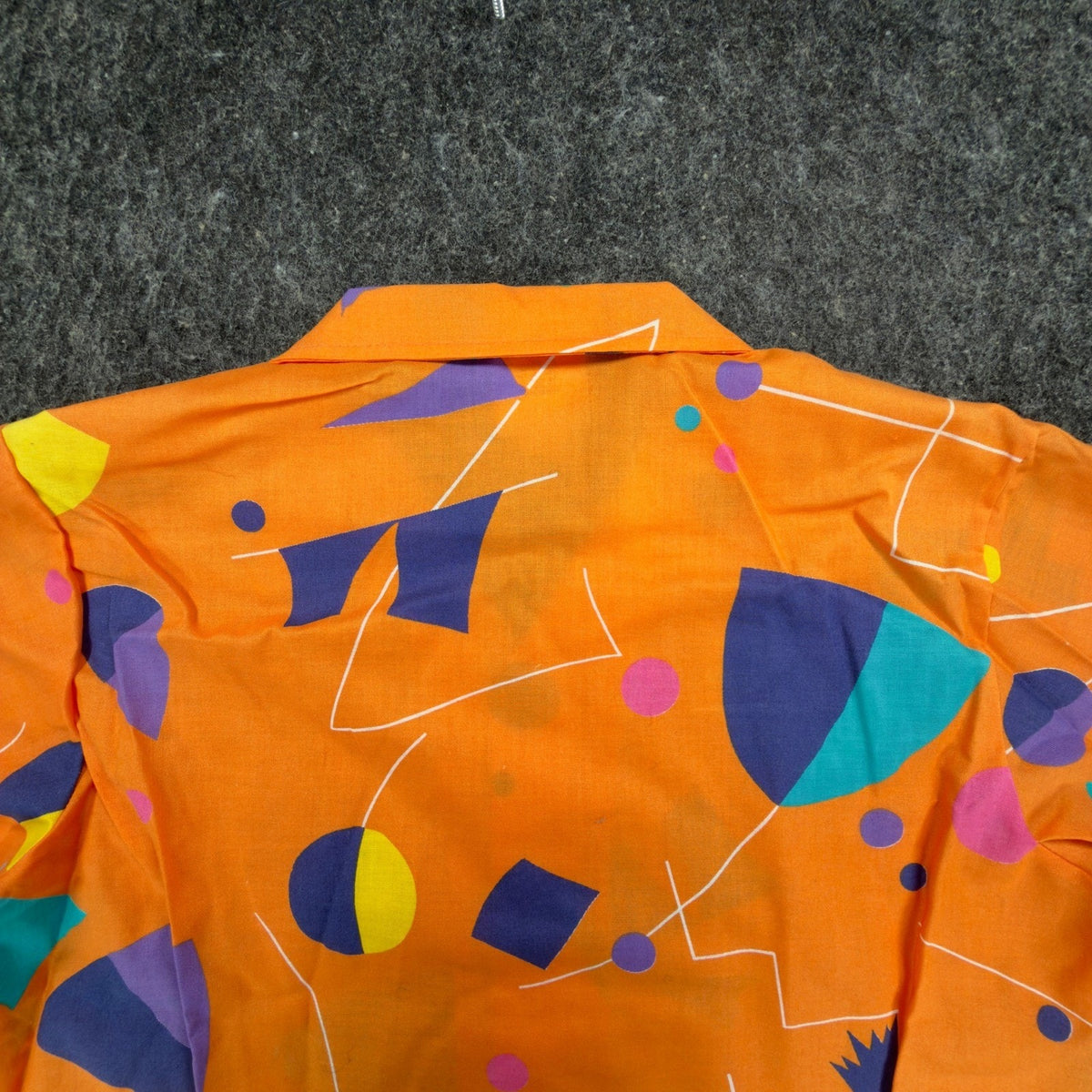 Wrangler Coolers Vintage 80s Geometric Shirt Boys Large Orange Cotton NWT - take2supply