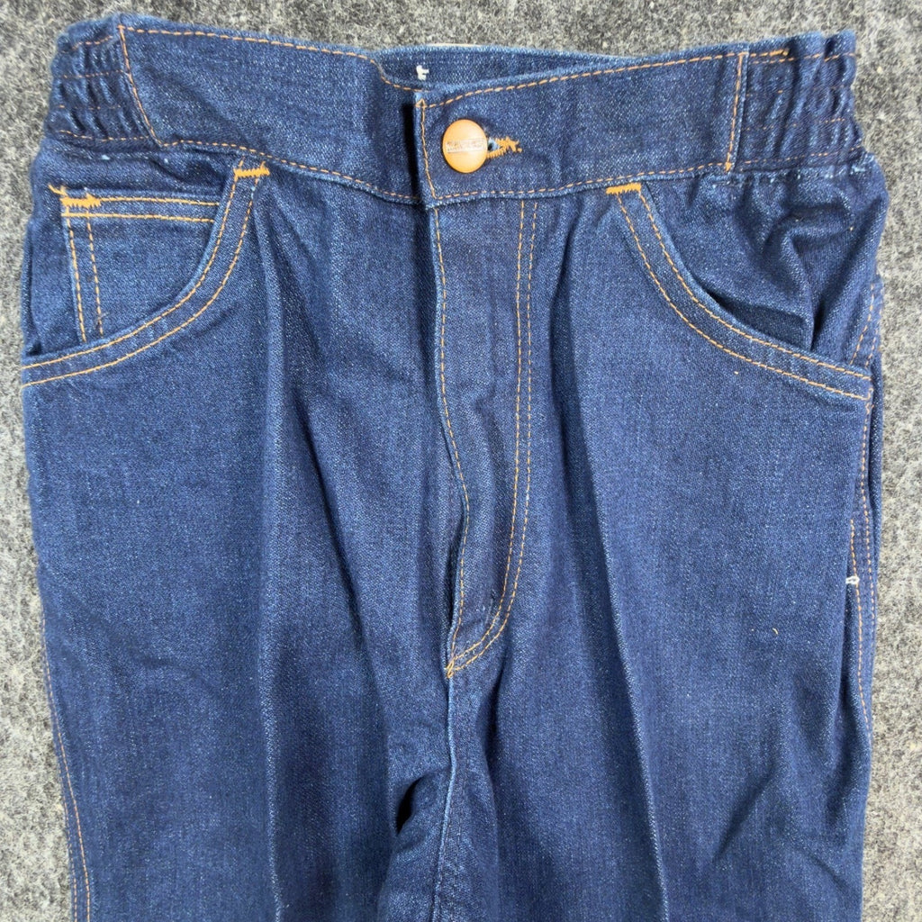 Maverick Vintage 70s Flare Jeans Women 8 Blue Cotton Denim NWT Made in USA