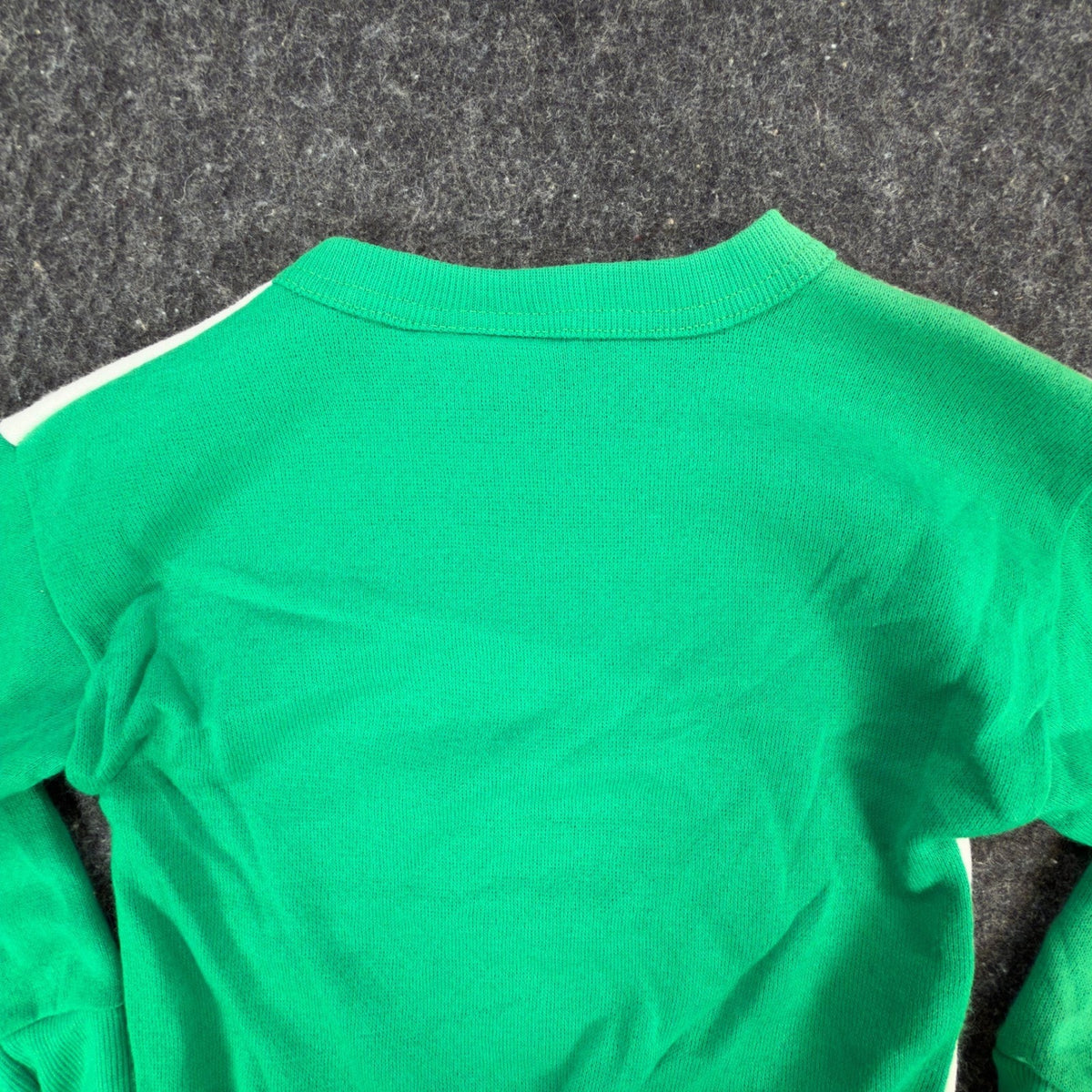 Vintage 80s TMNT Sweatshirt Kids Small 4 Green Raglan Made in USA 1989