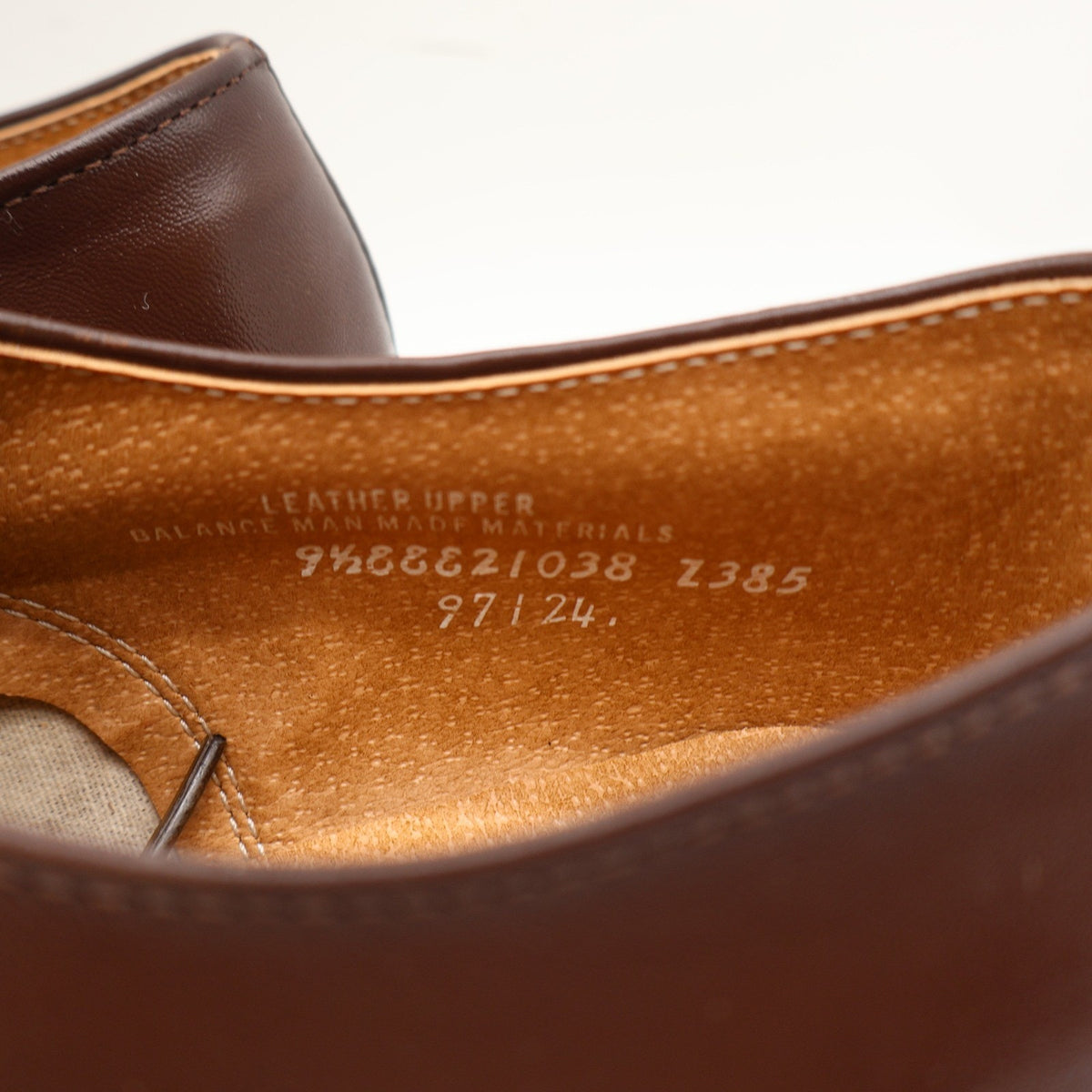 Vintage Barclay 97124 Brown Leather Oxford Shoes Men's 9.5 EEE Wide USA Deadstock
