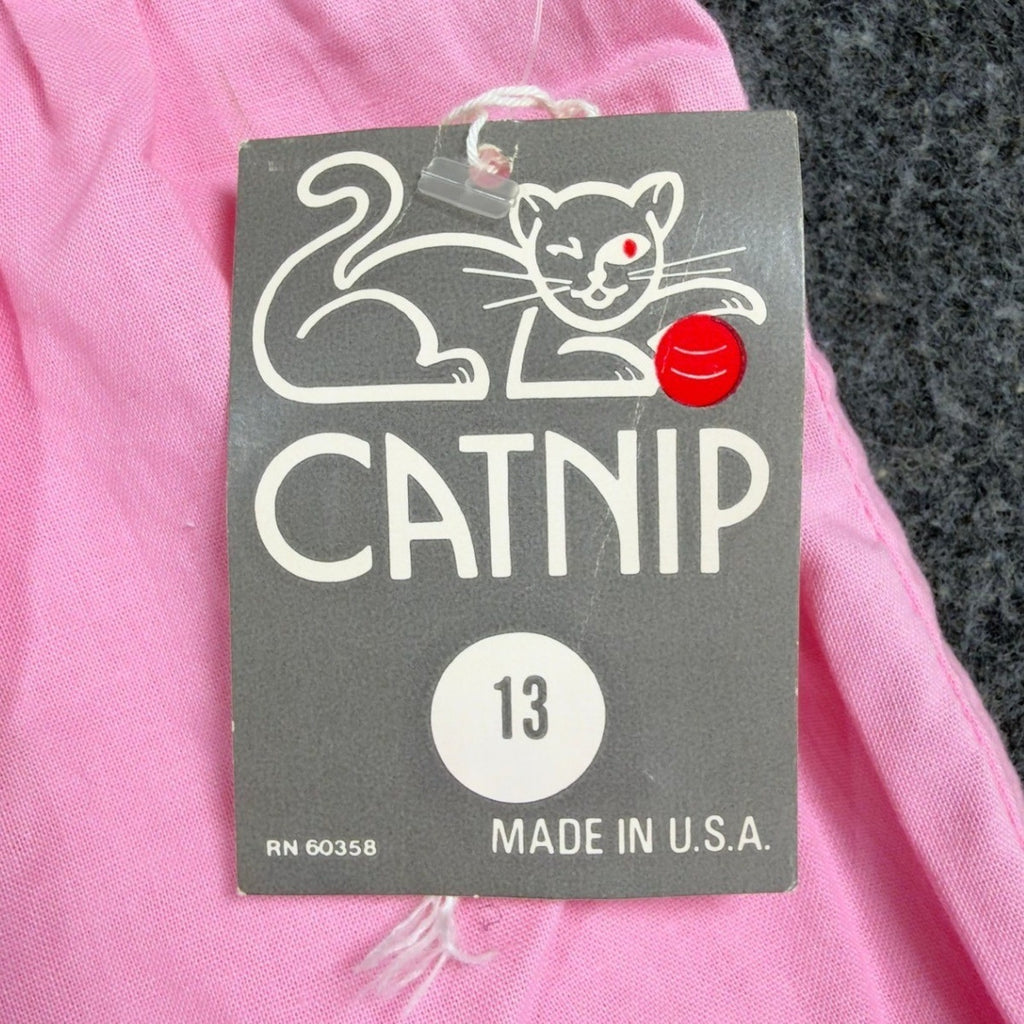 Catnip Vintage 80s High Waist Pleated Pants Womens 13 Pink Cotton NWT USA - take2supply