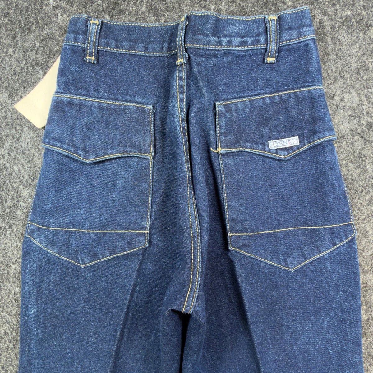 Zena Vintage 90s Jeans Womens 7 Blue Cotton Denim High Rise Tapered Leg NWT USA