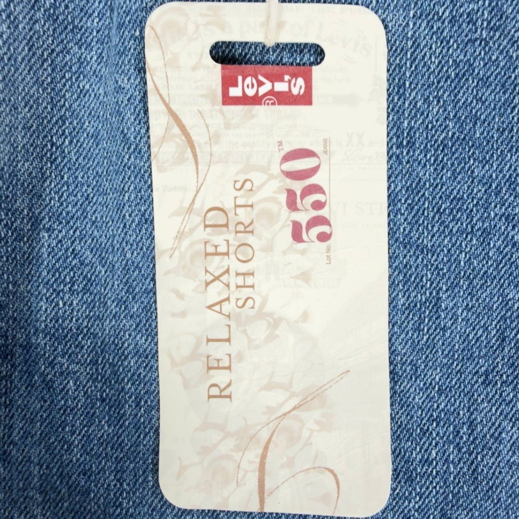 Levi's Y2K 550 Relaxed Shorts Misses 4 Blue Cotton Denim NWT Deadstock