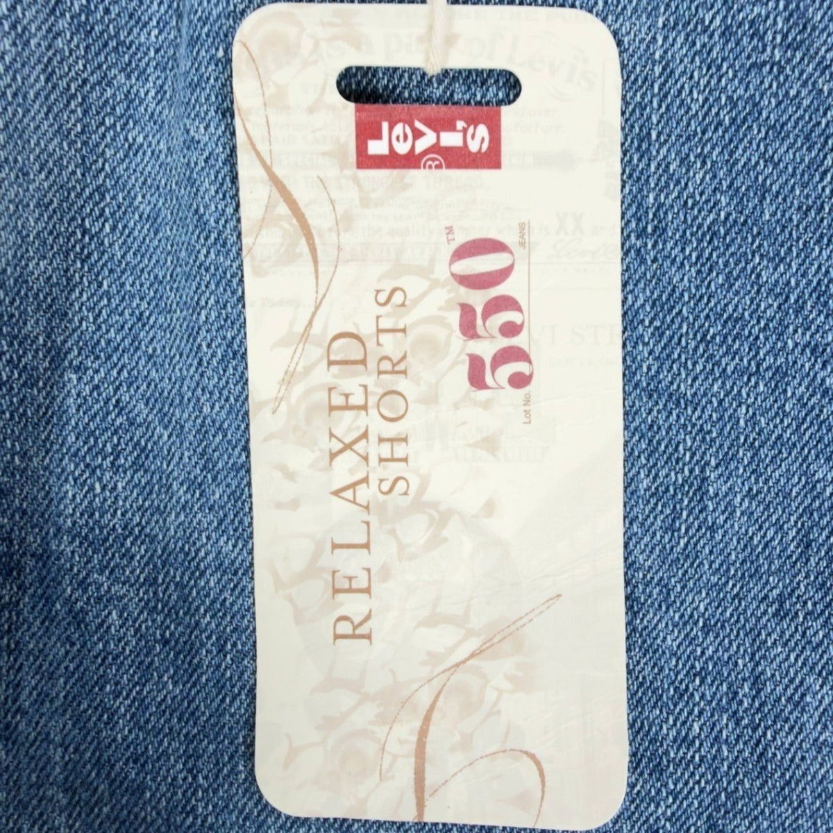 Levi's Y2K 550 Relaxed Shorts Misses 4 Blue Cotton Denim NWT Deadstock