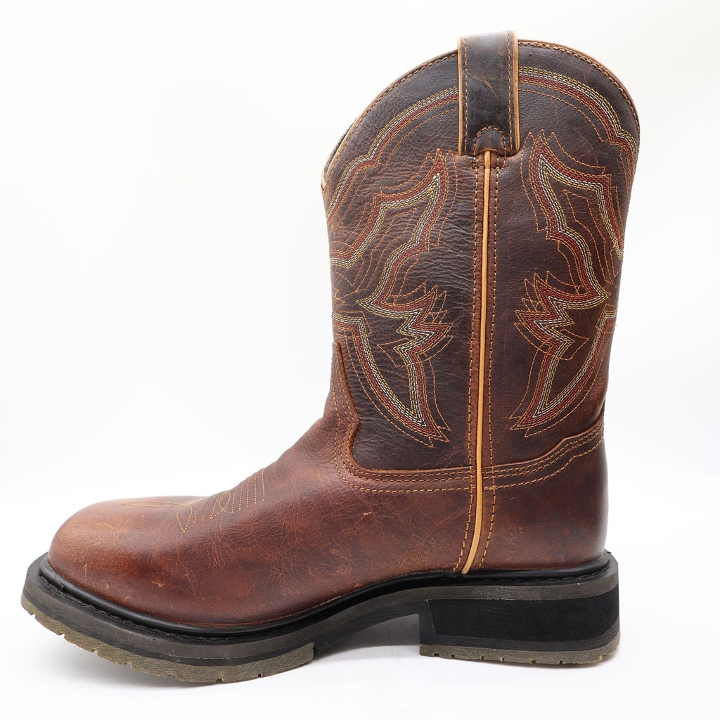 Double-H Modern ICE Work Boots Mens 9 D Brown Leather Square Toe Waterproof NWT - take2supply