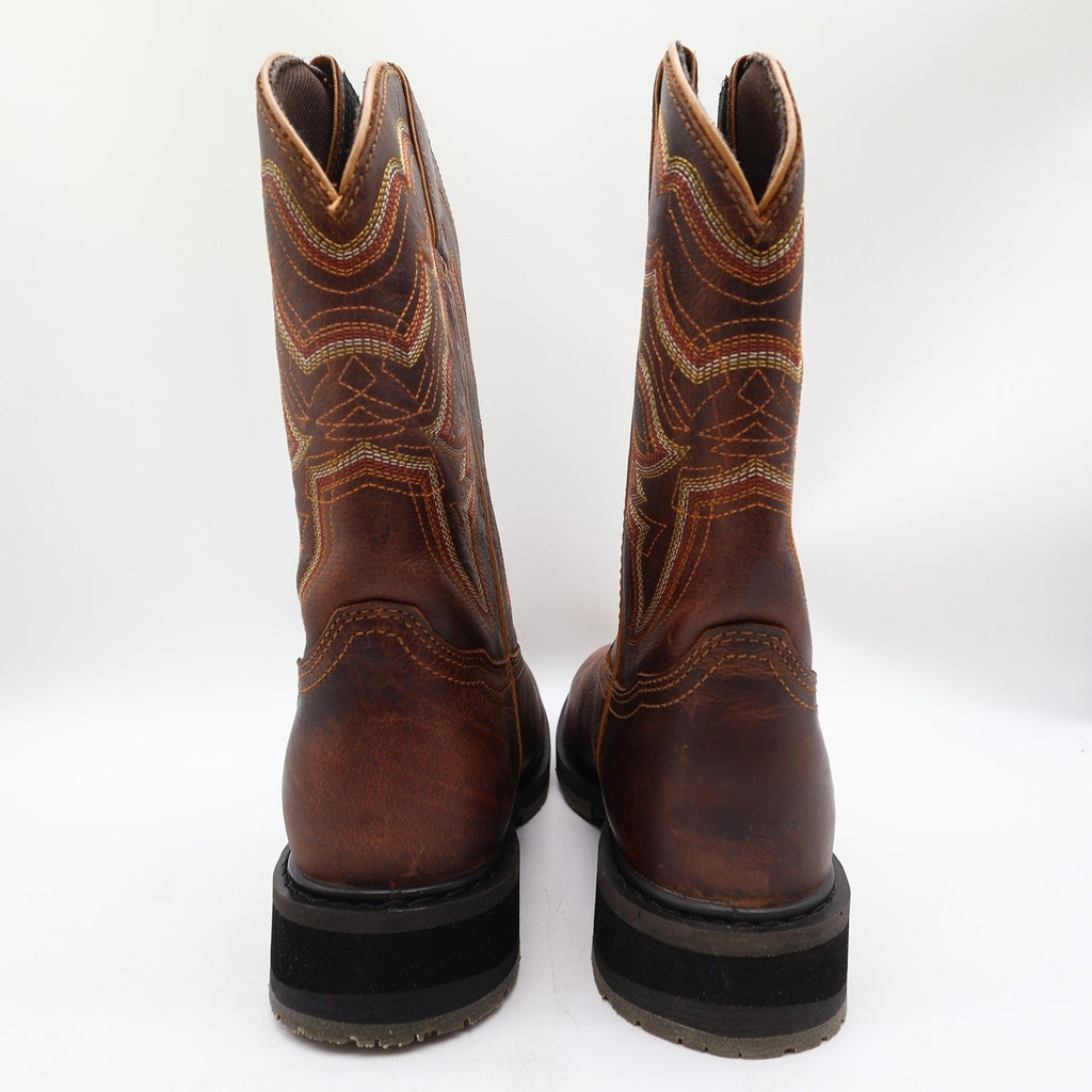 Double-H Modern ICE Work Boots Mens 9 D Brown Leather Square Toe Waterproof NWT - take2supply