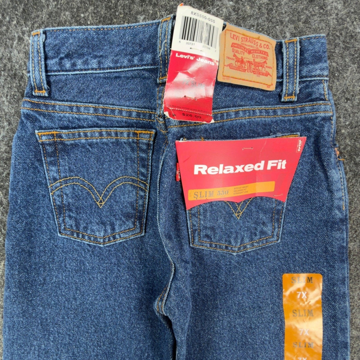 Levi's Vintage Style Relaxed Fit Jeans Boys 12 Reg Blue Denim NWT