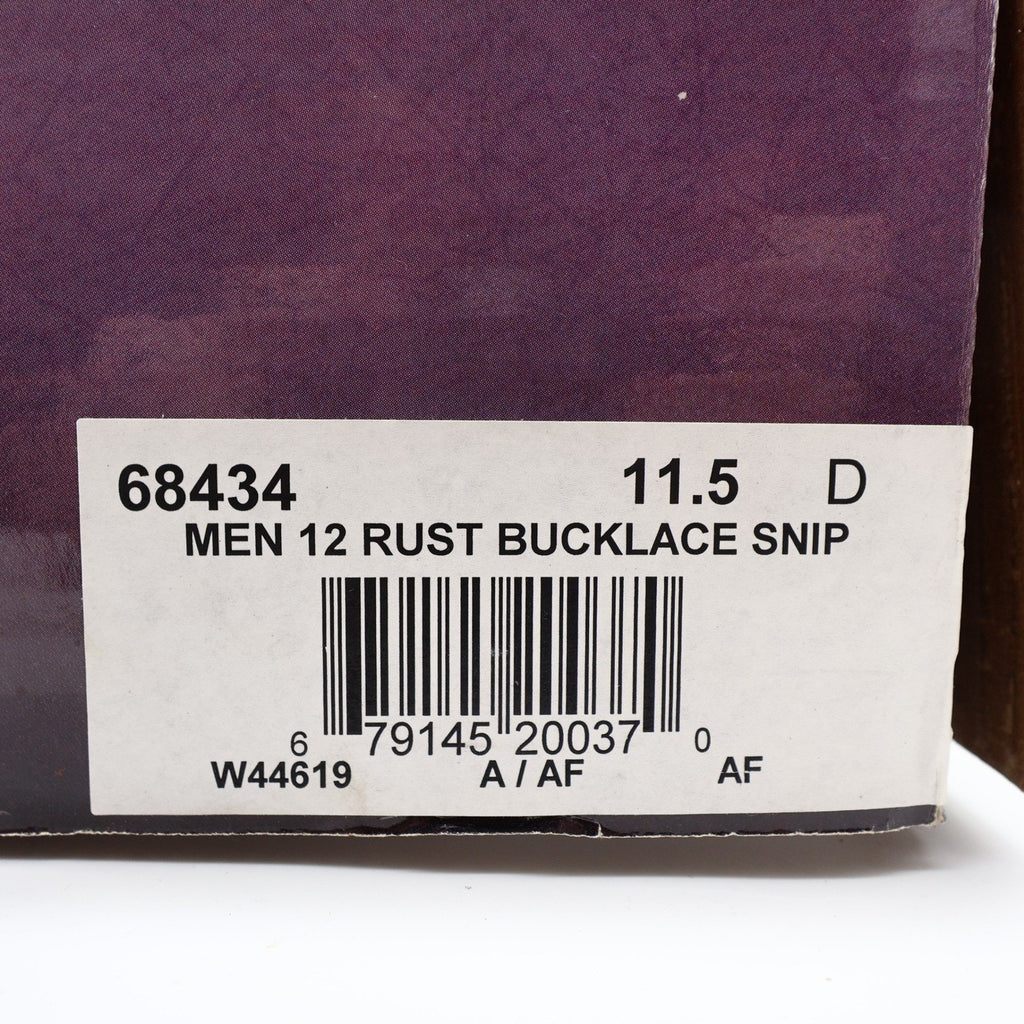 Laredo Western Boots Mens 11.5 D Brown Leather Snip Toe Bucklace 68434 NIB