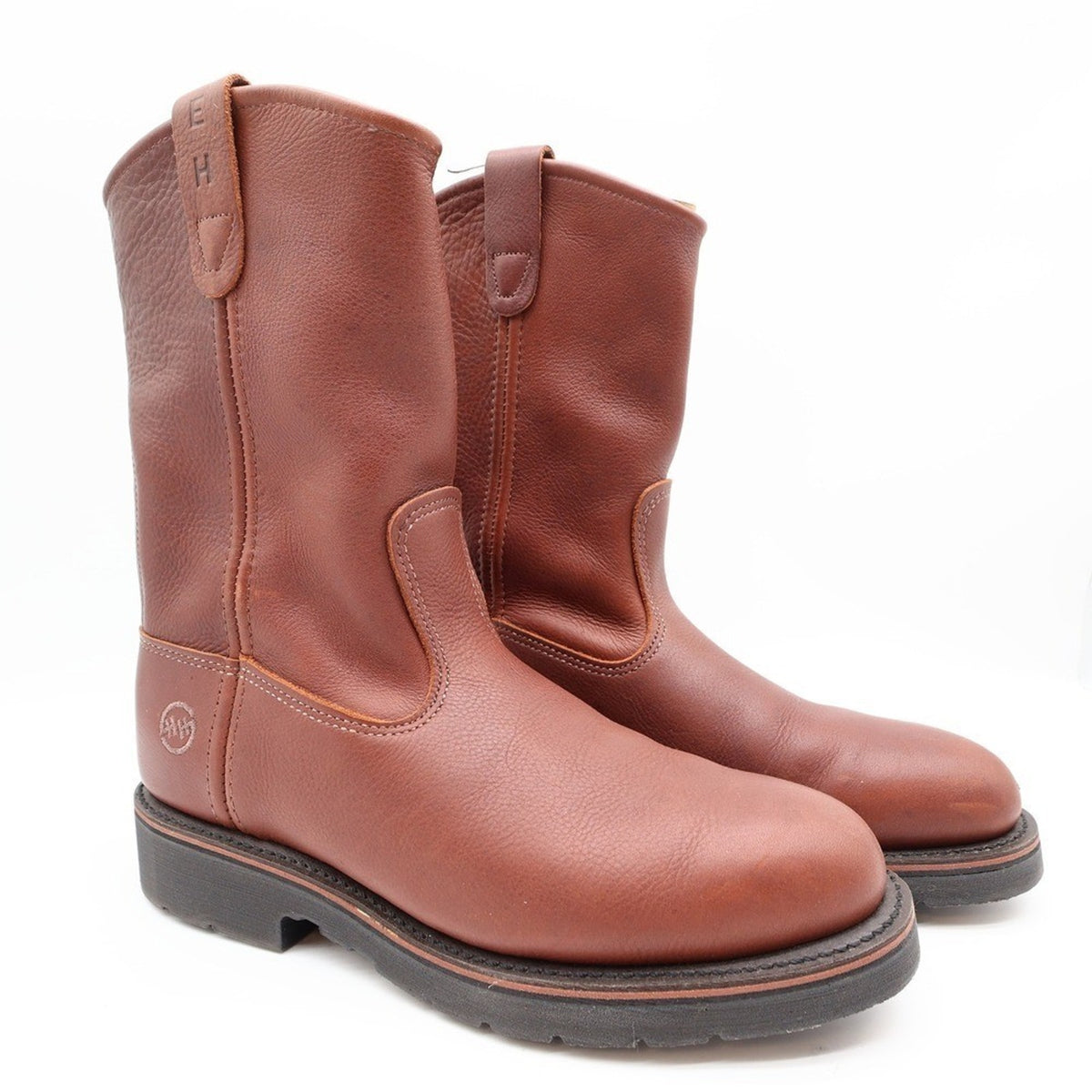Double-H AG7 Ranchwell EH Boots Mens 8.5 EE Brown Leather New 3730 USA Made