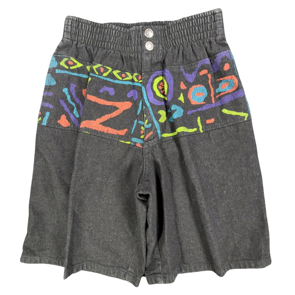 Levis Vintage 90s SilverTab Shorts Mens Small Black Abstract Print NWT Deadstock - take2supply
