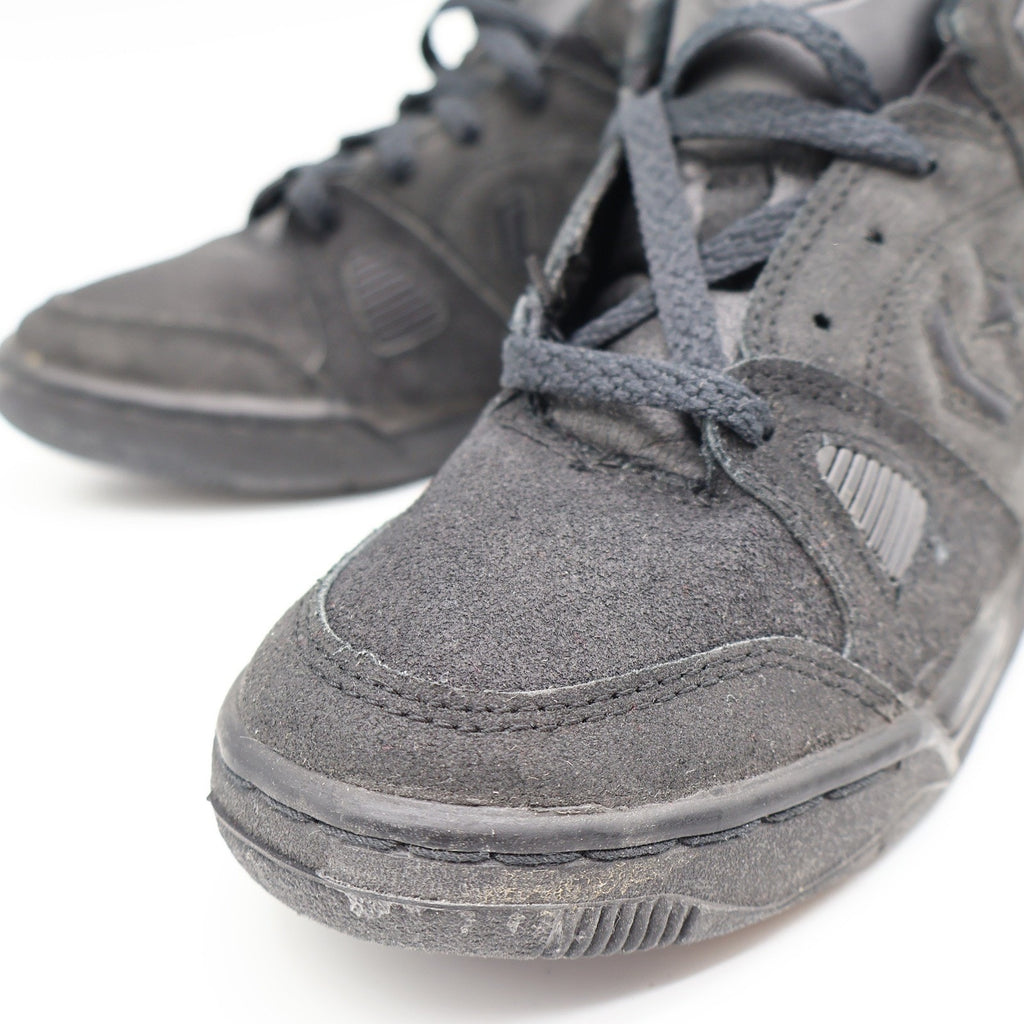 Vintage 90s Converse Sonar Grubber Hi Black Leather Basketball Shoes Boys' 5 Deadstock