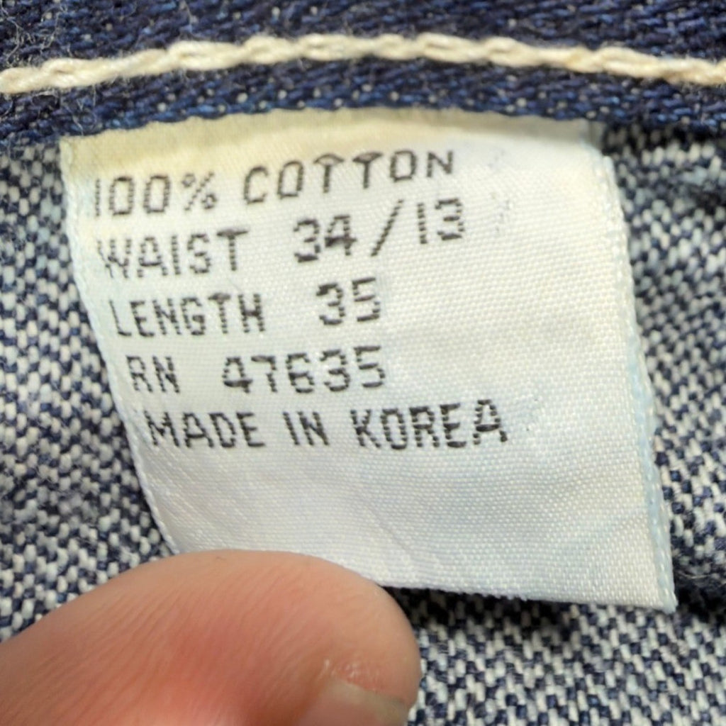 Gino Cappeli Vintage 70s Boot Cut Jeans Mens 34x35 Indigo Cotton Denim NWT - take2supply