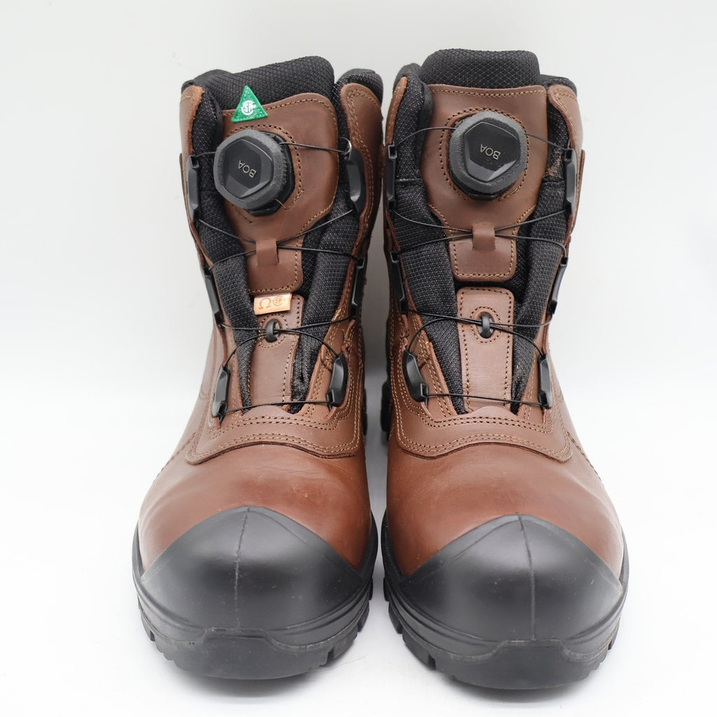 Grisport BOA Constructor Men 10 Brown Leather Waterproof Vibram Safety Work Boot