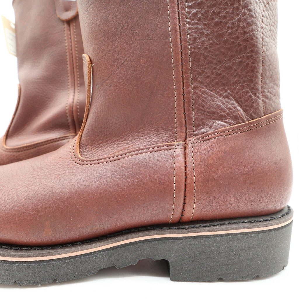 Double-H Vintage 90s Work Boots Mens 8.5 D Leather Ranchwell USA NWT Box