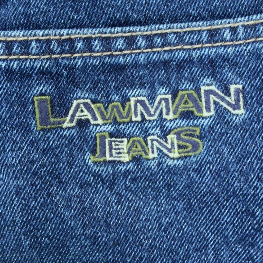 Lawman 90s Vintage High Rise Denim Shorts Womens 11/12 Blue NWT VERA YR77 - take2supply