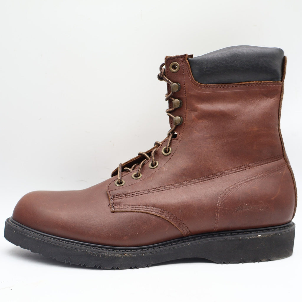 Carolina Work Boots Mens 13 D Vintage USA Leather Brown Lace Up Lug Sole 895