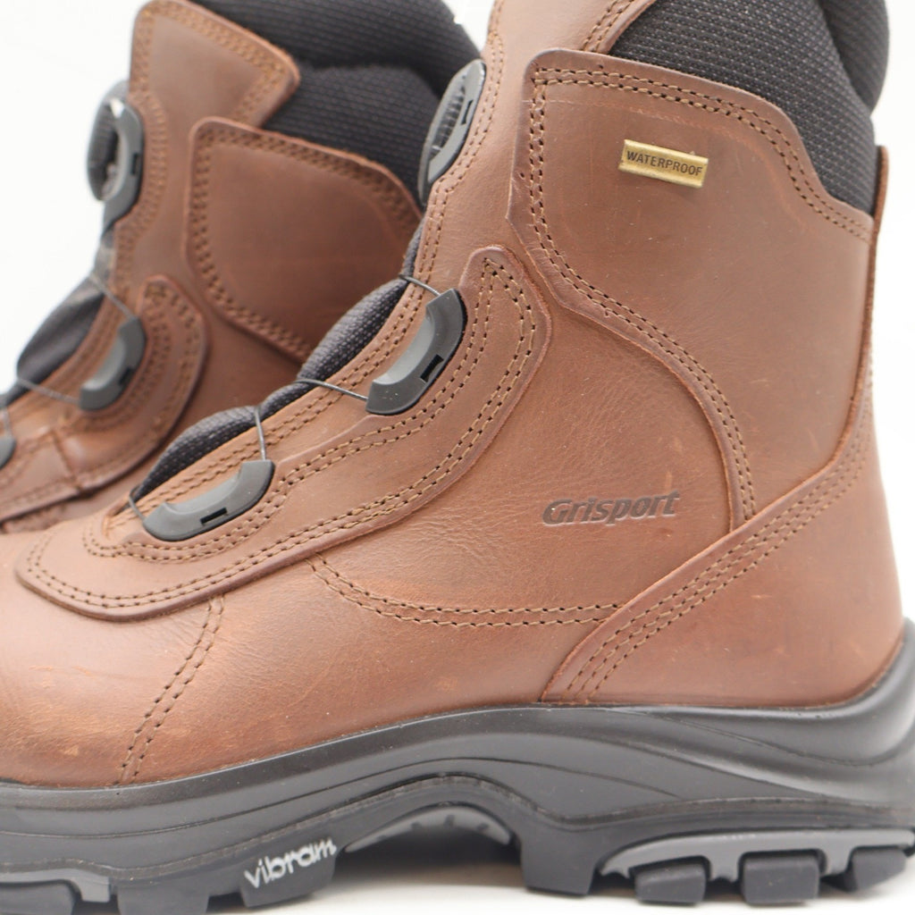 Grisport Boa Constructor Work Boots Mens 8.5 Brown Leather Waterproof Safety Toe