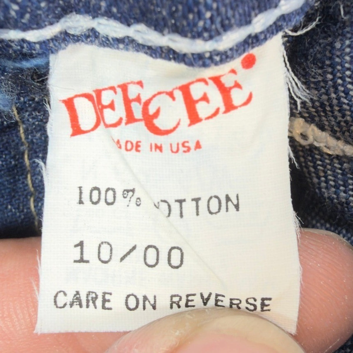 DeeCee Vintage 70s Jeans Youth 10 Reg Blue Flare USA Deadstock NWT