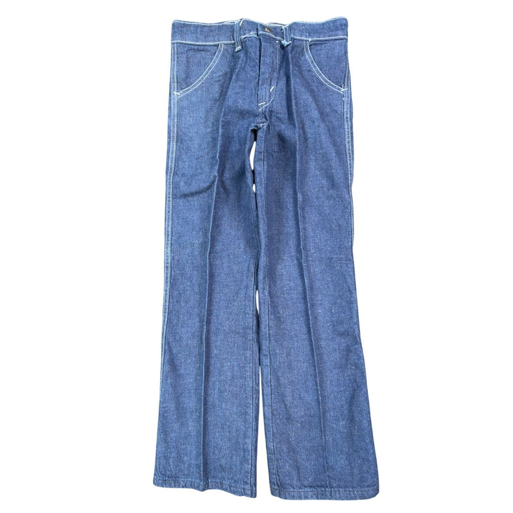 DeeCee Vintage 70s Jeans Youth 10 Reg Blue Flare USA Deadstock NWT