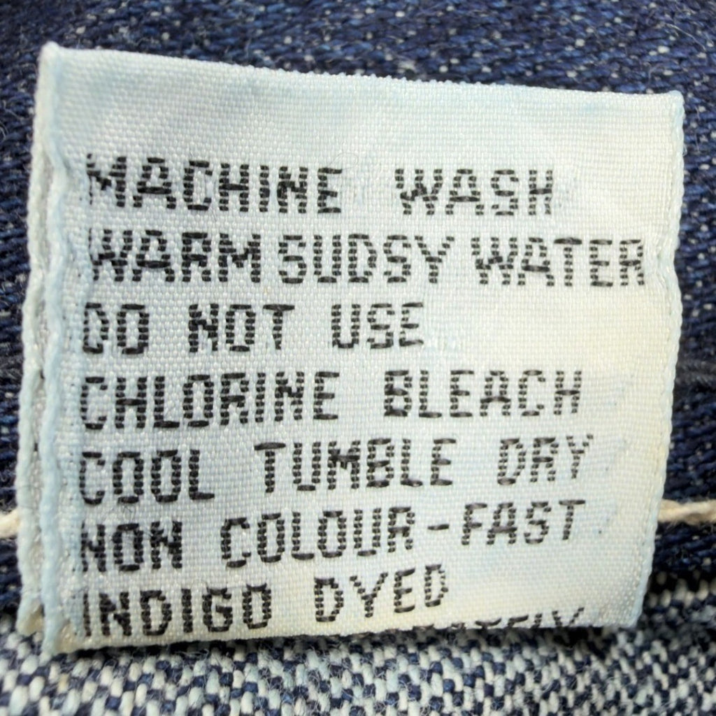 Gino Cappeli Vintage 70s Boot Cut Jeans Mens 34x35 Indigo Cotton Denim NWT - take2supply
