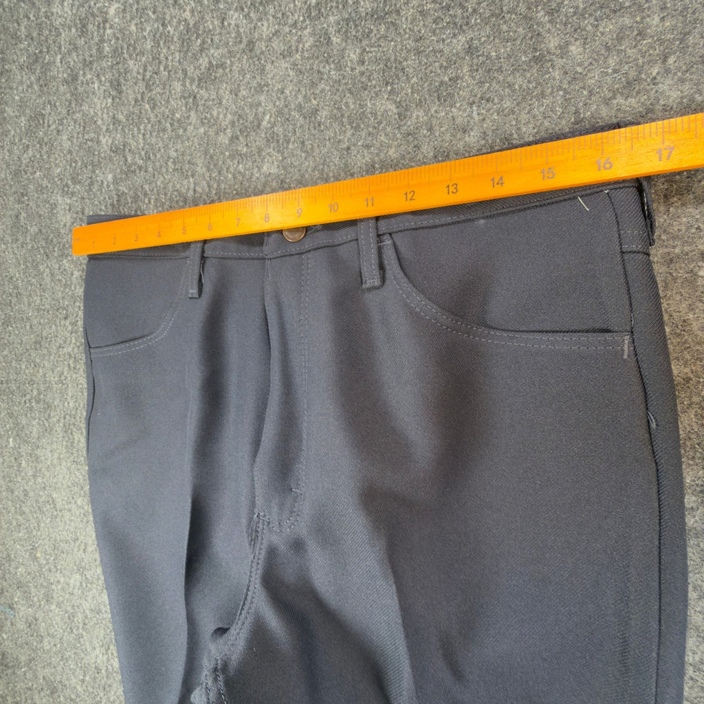 Wrangler Mens Y2K Wrancher Bootcut Dress Pants 34x34 Navy Polyester NWT 82NV