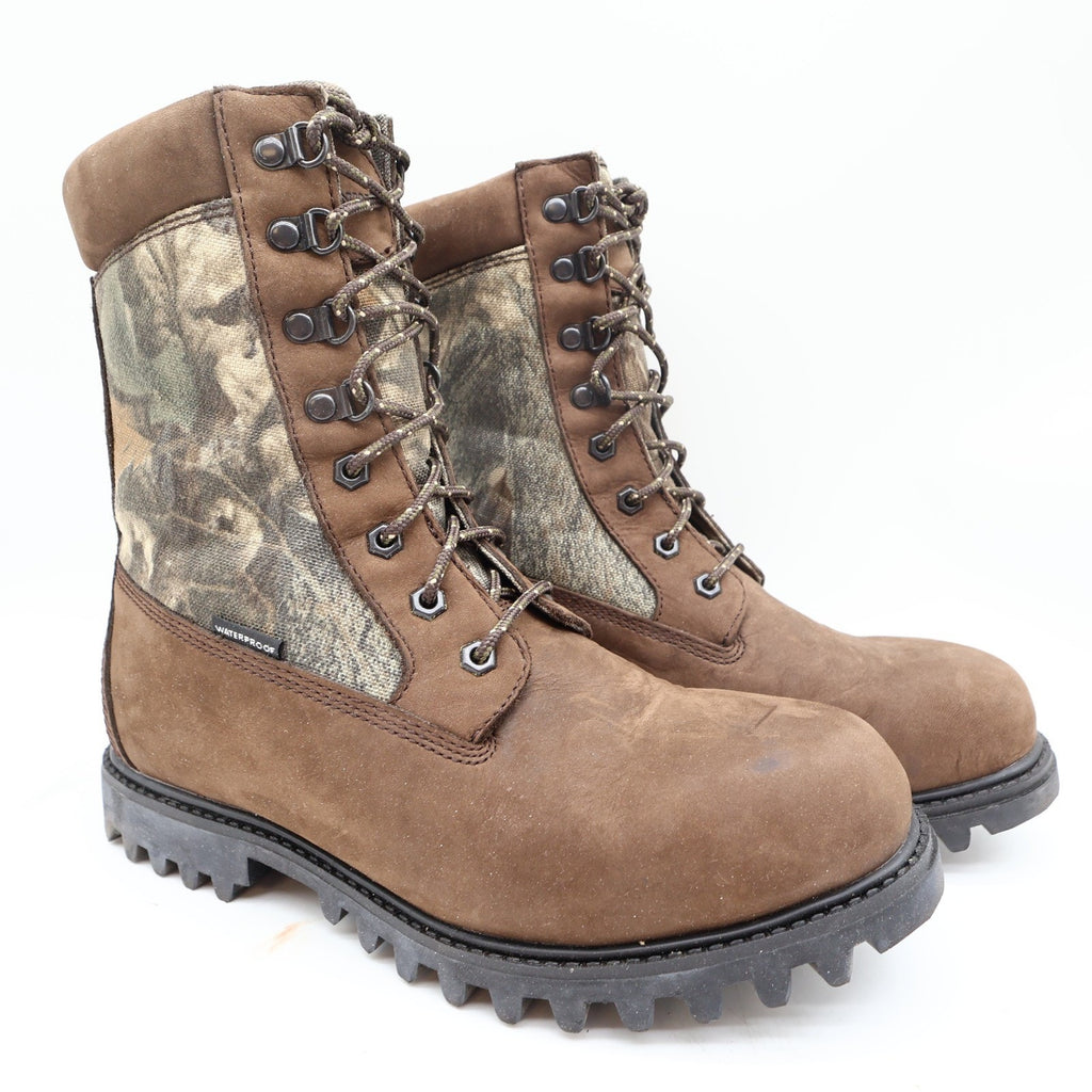 Browning 30300 Hunting Boots Mens 8 Coffee Camo Leather Waterproof New