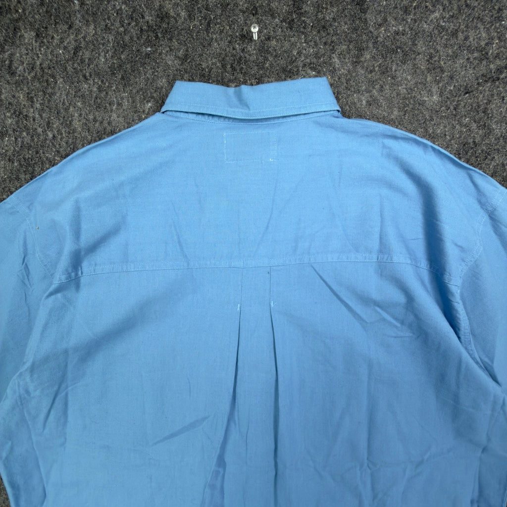 Levis Vintage 80s Diamond Label Shirt Mens L Blue Cotton Button Down NWT