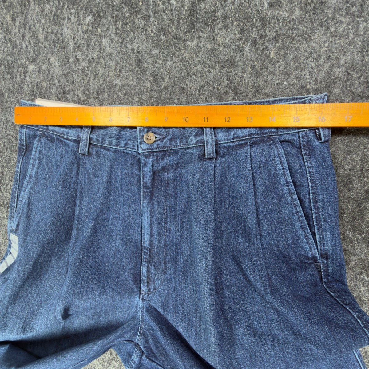 Haggar Y2K BL2K Denim Pants Mens 33x30 Blue Cotton Pleated New With Tags