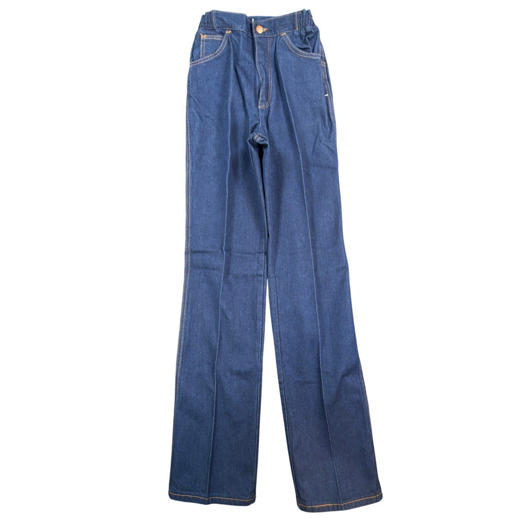 Maverick Vintage 70s Flare Jeans Women 8 Blue Cotton Denim NWT Made in USA
