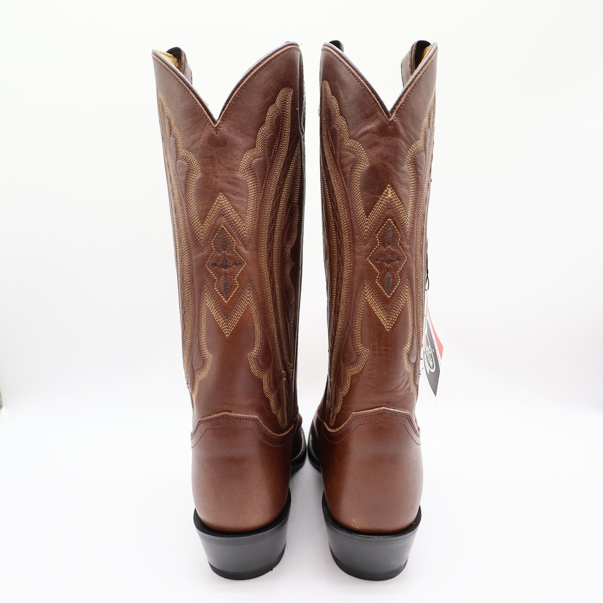 Justin 2417 Cowboy Boots Mens 9 D Coffee Saltillo Brown Leather NWT