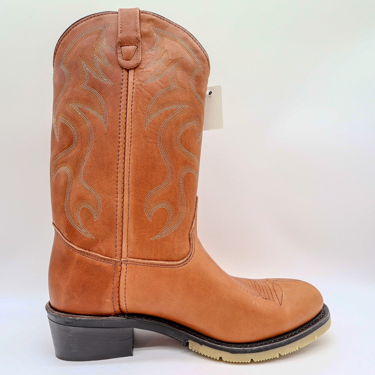 Double-H 12" AG7 Ice Work Western Boots Mens 11 D Ochre Leather NWT Made in USA