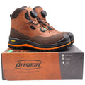 Grisport BOA Wolf Safety Boots Mens 9 Brown Leather Waterproof Vibram EH PR 6in