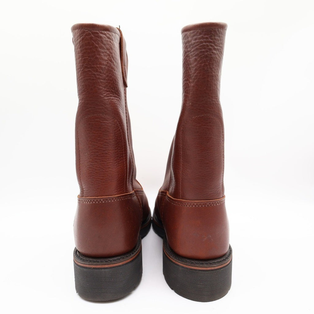 Double-H AG7 Ranchwell EH Boots Mens 8.5 EE Brown Leather New 3730 USA Made