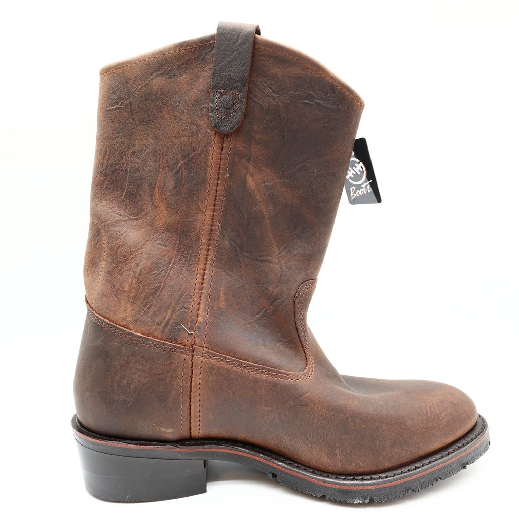 Double-H 11" AG7 Ranch Wellington Mens 10.5 2E Brown Leather NWT 2522