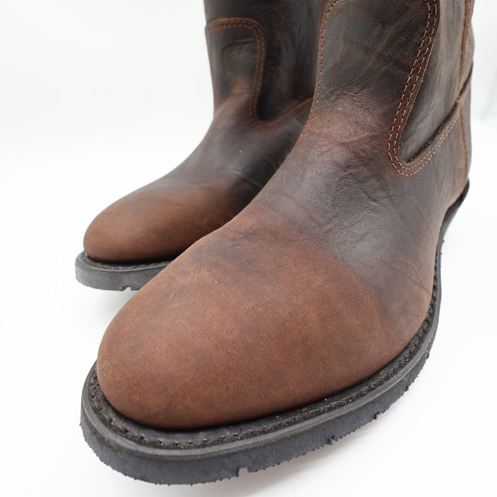 Double-H Vintage 90s Western Boots Mens 11.5D USA Leather Work 2520 Aero Glide