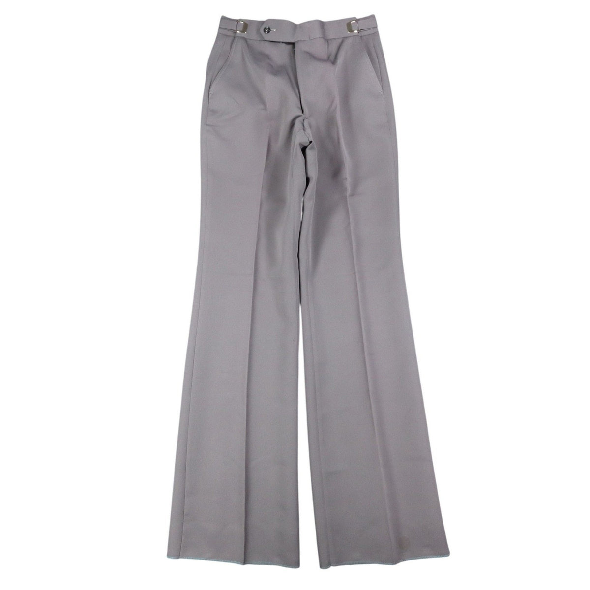 Nulook Fashions Trousers Mens 32 Vintage 70s Gray Polyester Flare Leg Deadstock
