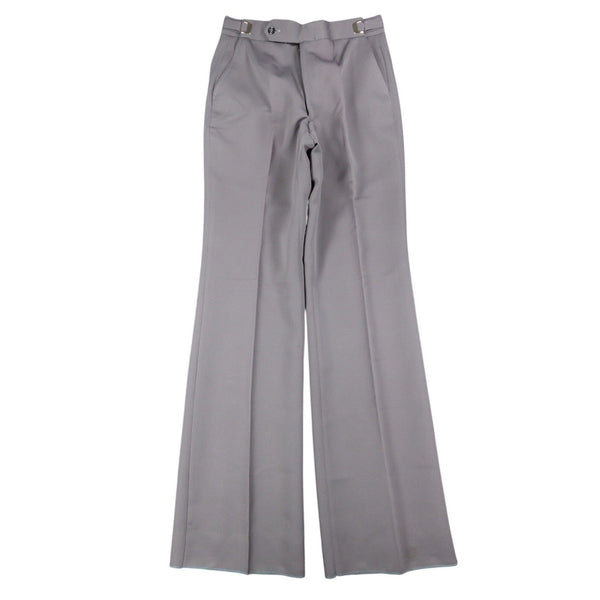 Nulook Fashions Trousers Mens 32 Vintage 70s Gray Polyester Flare Leg Deadstock