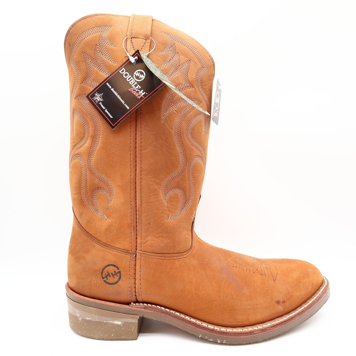 Double-H DH3250 Western Boots Mens 12 D Tan Leather New With Tags