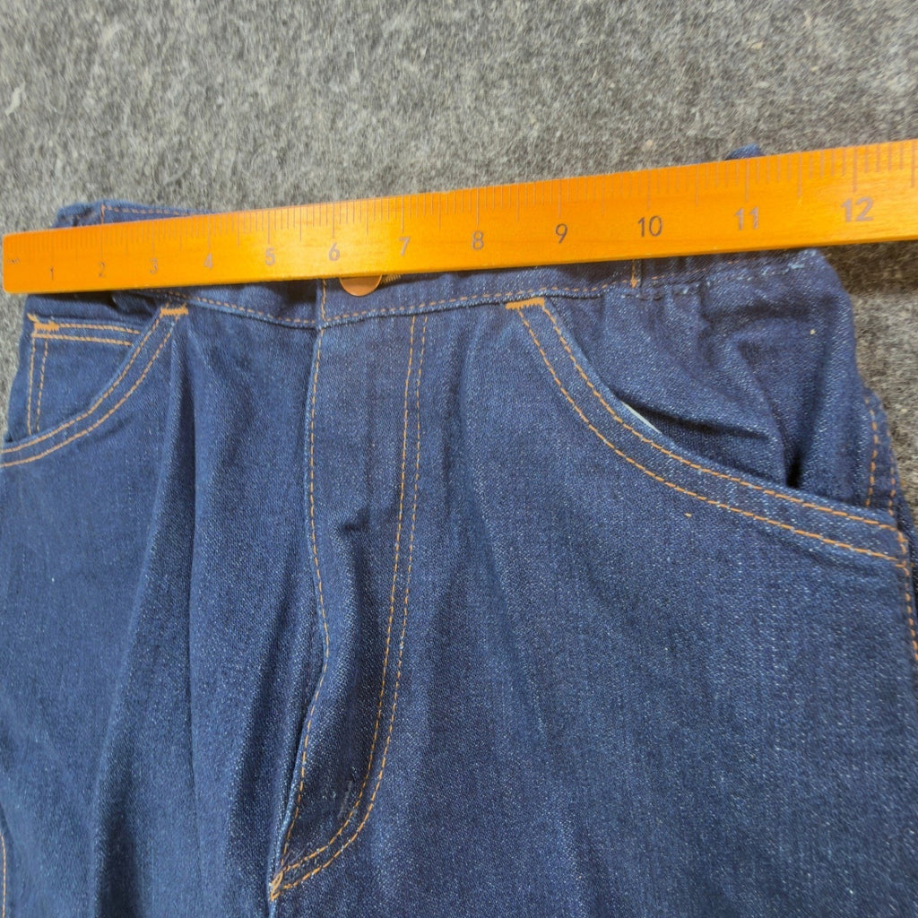 Maverick Vintage 70s Flare Jeans Women 8 Blue Cotton Denim NWT Made in USA