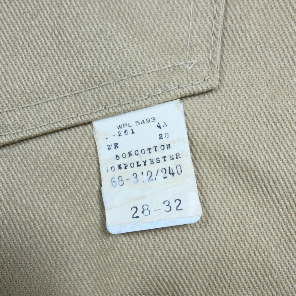 Dee Cee Vintage 70s Work Pants Mens 28x32 Tan Cotton Blend NEW Made in USA