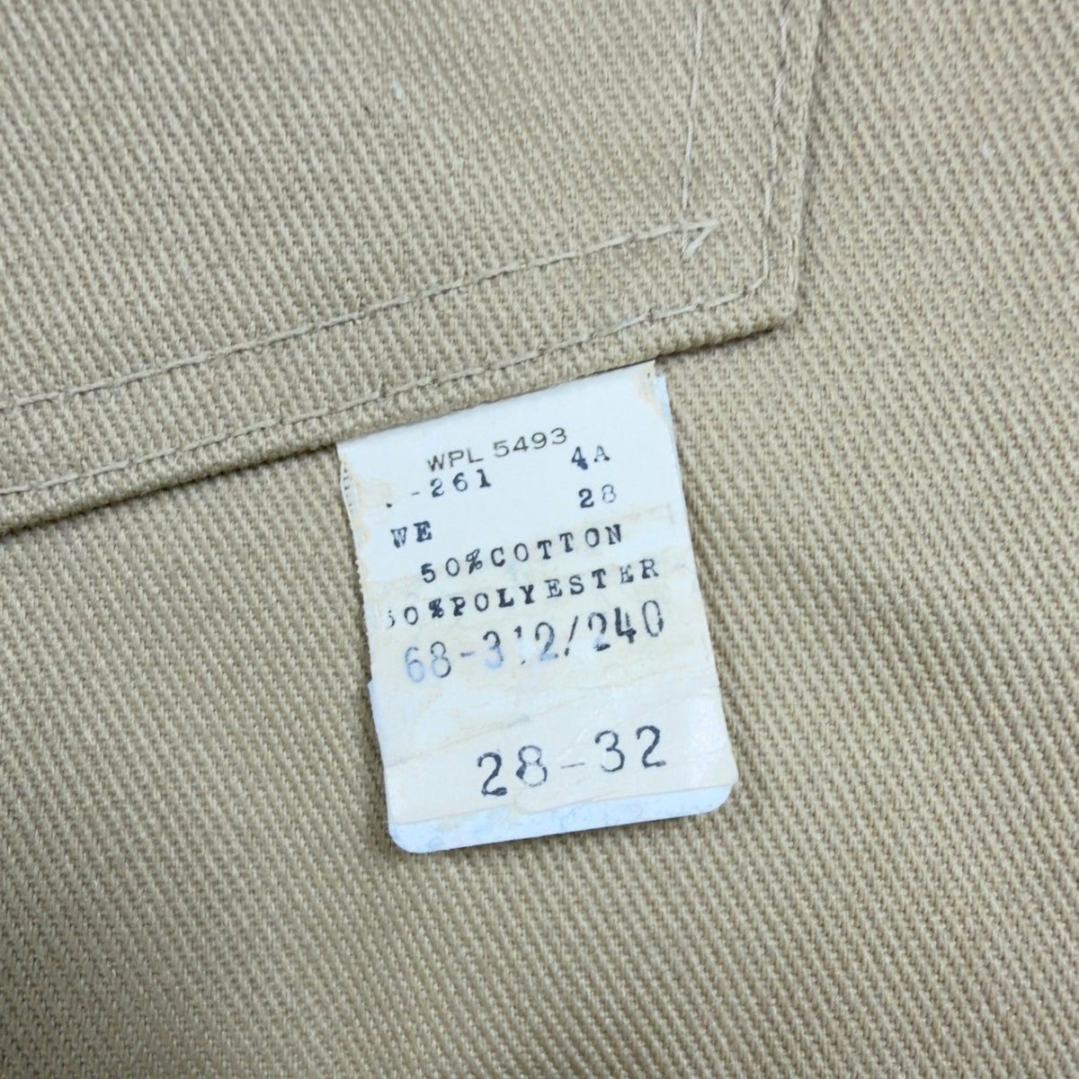 Dee Cee Vintage 70s Work Pants Mens 28x32 Tan Cotton Blend NEW Made in USA