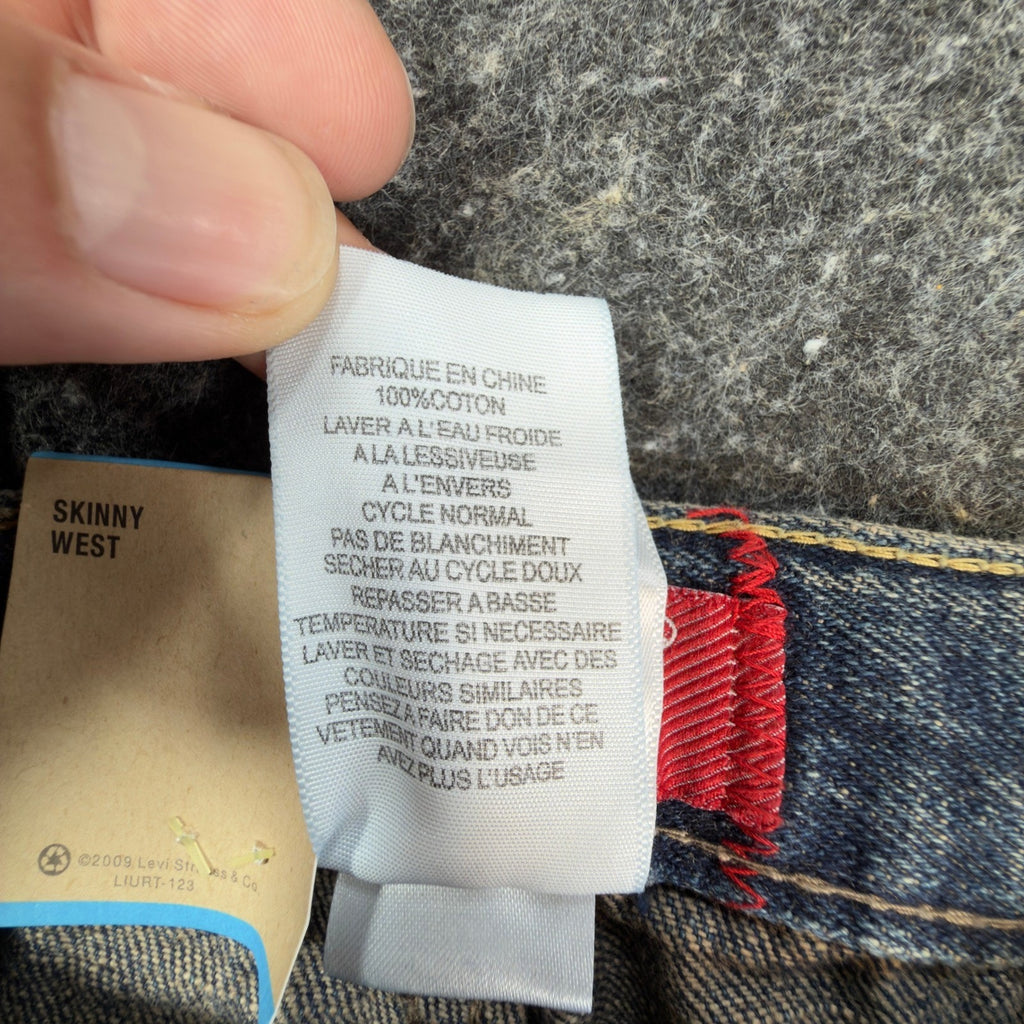 Levi's 511 Skinny Jeans Boys 7X Blue Denim NWT Modern Adjustable Waist C341
