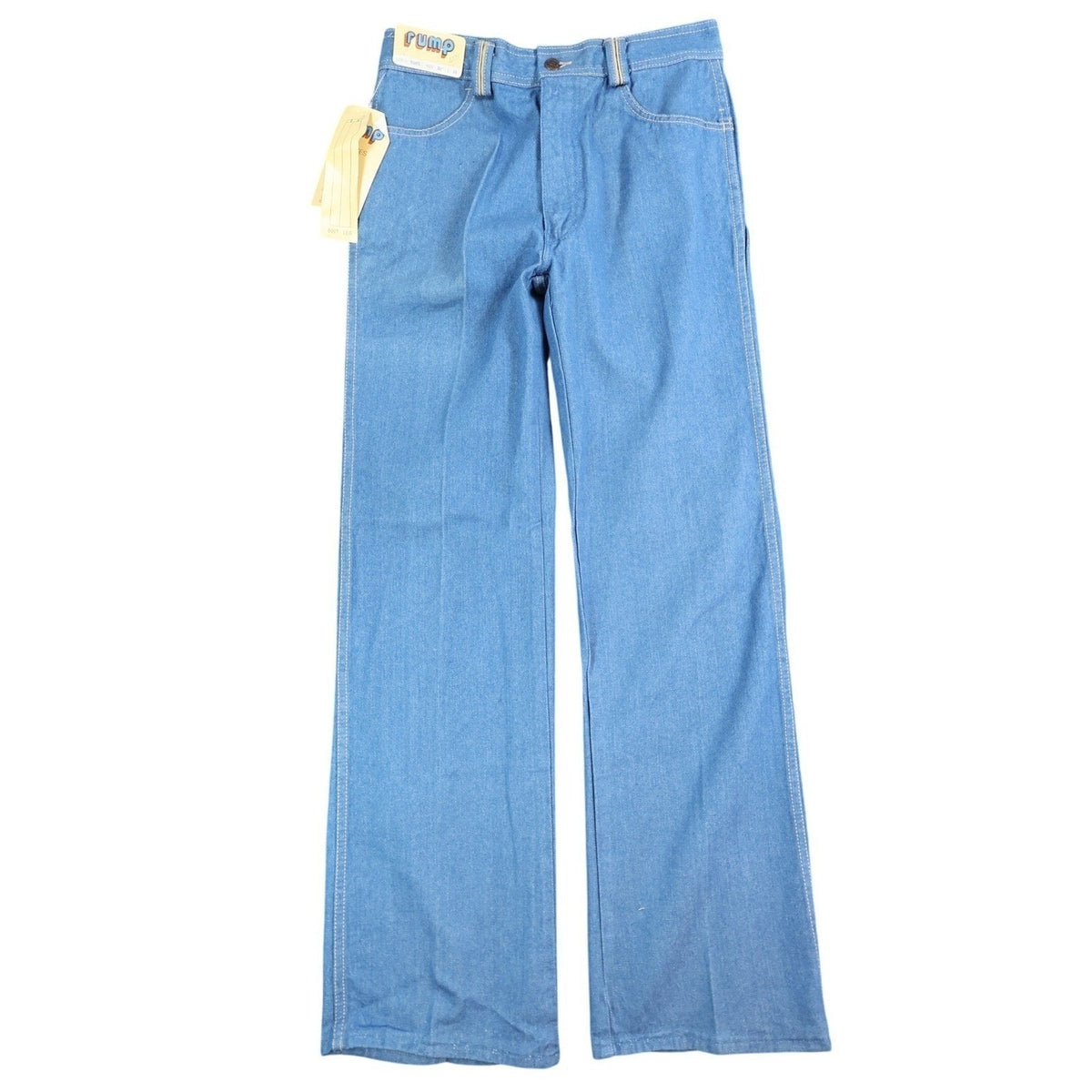 Rump Vintage 70s 80s Bootcut Jeans Mens 32x33 Blue Cotton Denim NOS NWT - take2supply