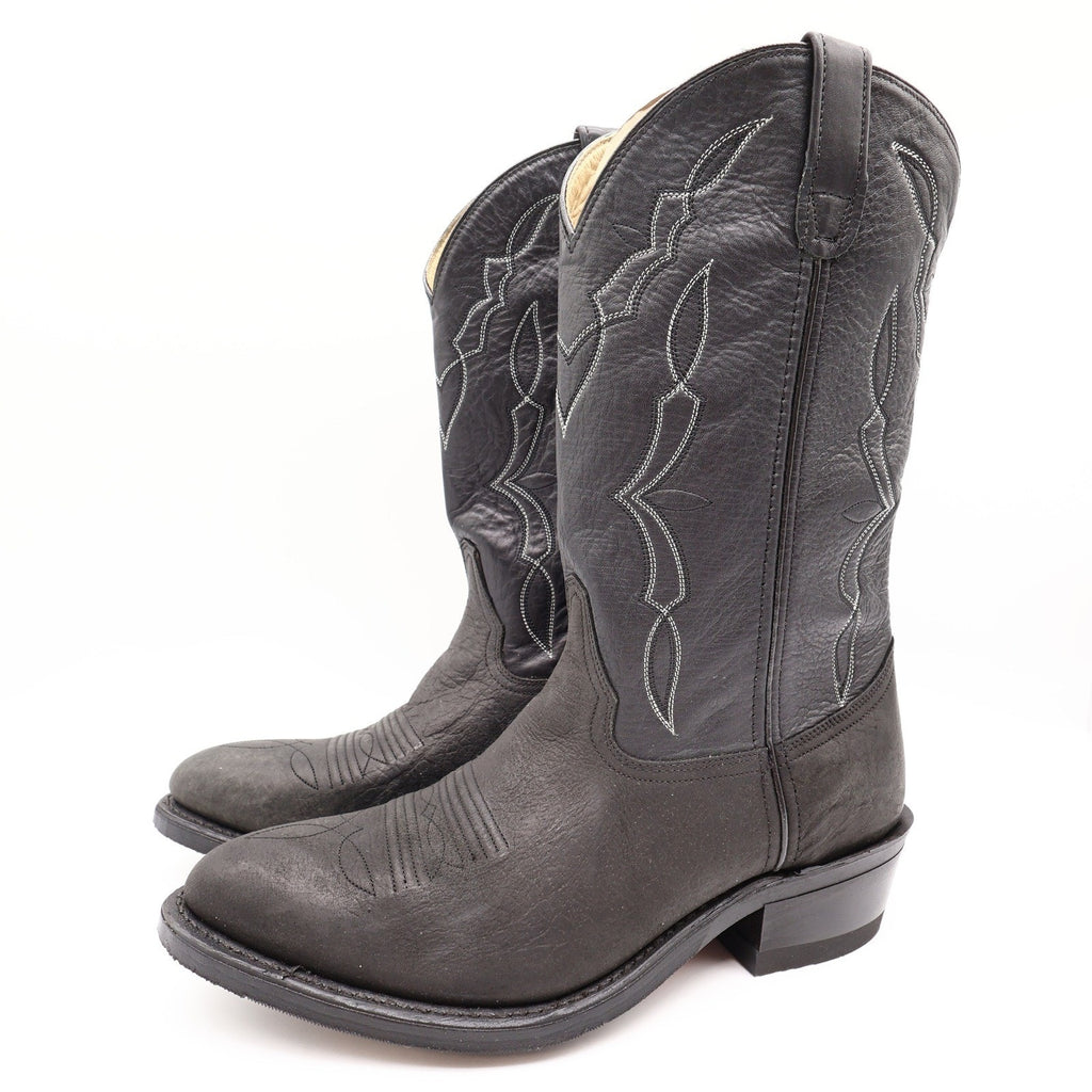 Double-H 3294 Western Boots Mens 9.5 EE Black Leather NWT Made in USA