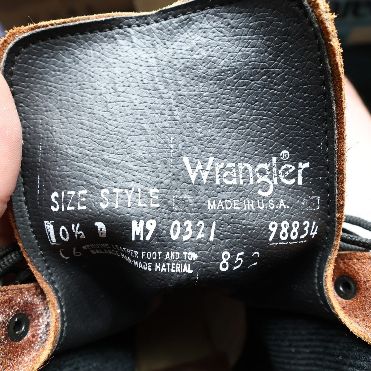 Wrangler Vintage 90s Lace Roper Boots Mens 10.5 Brown Leather NWT - take2supply