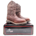 Double-H Modern Roper Boots Mens 10.5 D Brown Leather Composite Toe DH5133 NWT