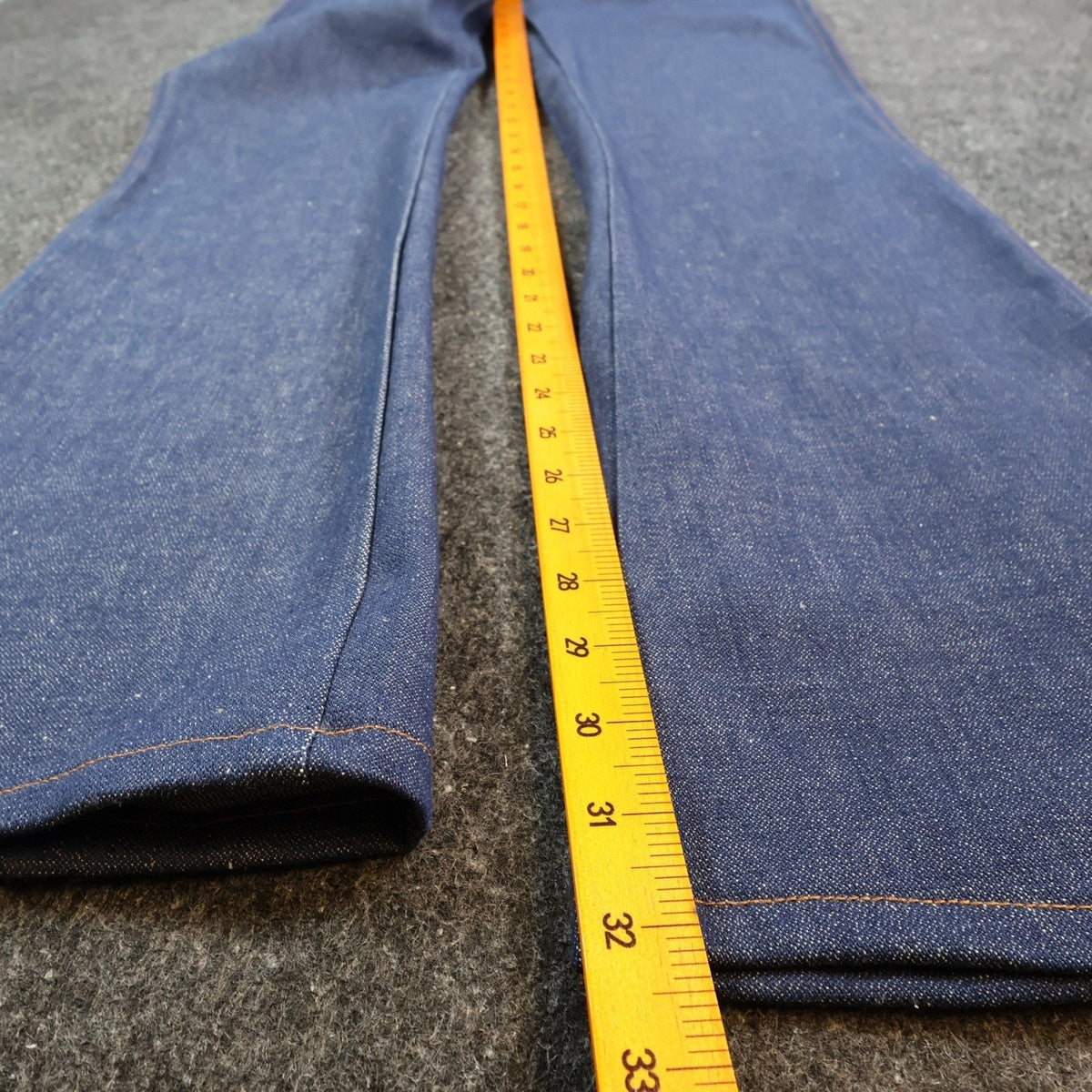 Maverick Vintage 70s Flare Jeans Mens 33x34 Blue Cotton USA Made NOS NWT