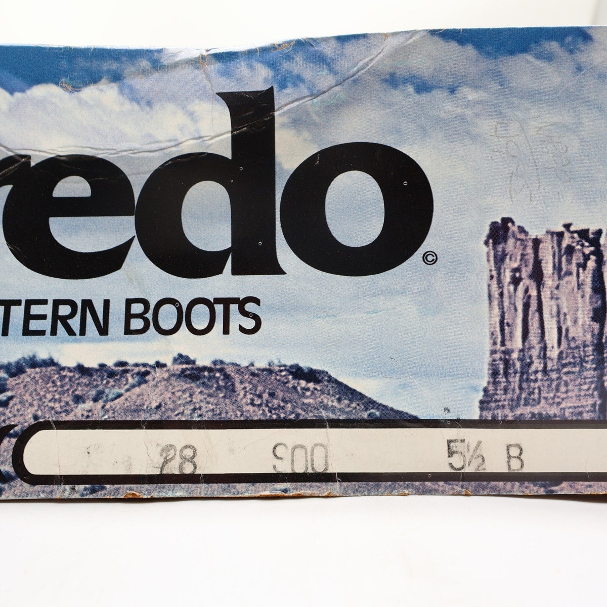 Vintage Laredo Lizard Embossed Leather Western Boots Women 5.5 B Box NWT
