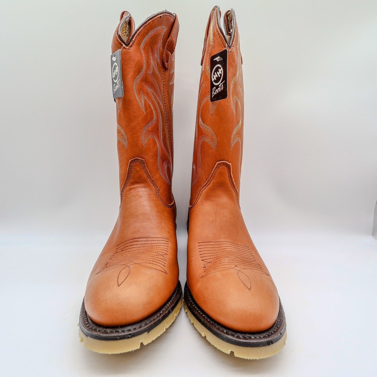 Double-H 12" AG7 Ice Work Western Boots Mens 11 D Ochre Leather NWT Made in USA