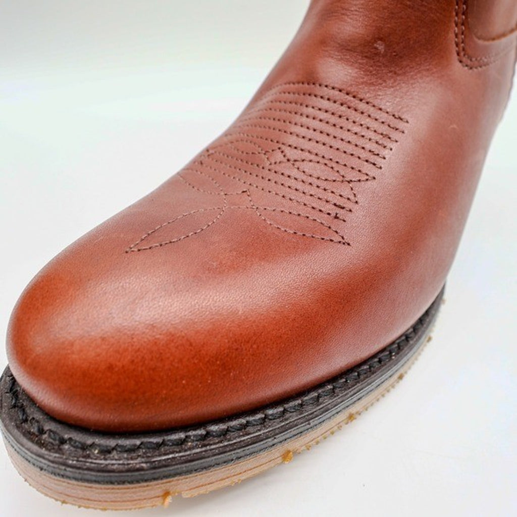 Double-H AG7 Western Work Boots Mens 9.5 D Brown Leather 1519 USA NWT